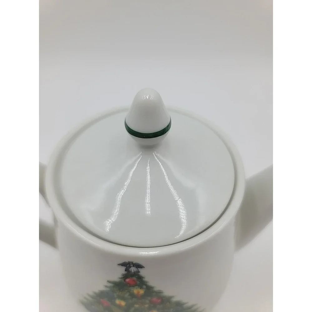 VTG Mount Clemens Christmas Tree‎ Teapot Made in Japan Mint Condition 7